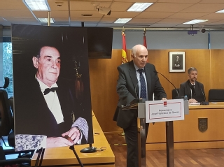 El presidente de la Audiencia Provincial de Madrid, Juan Pablo González, durante su intervención